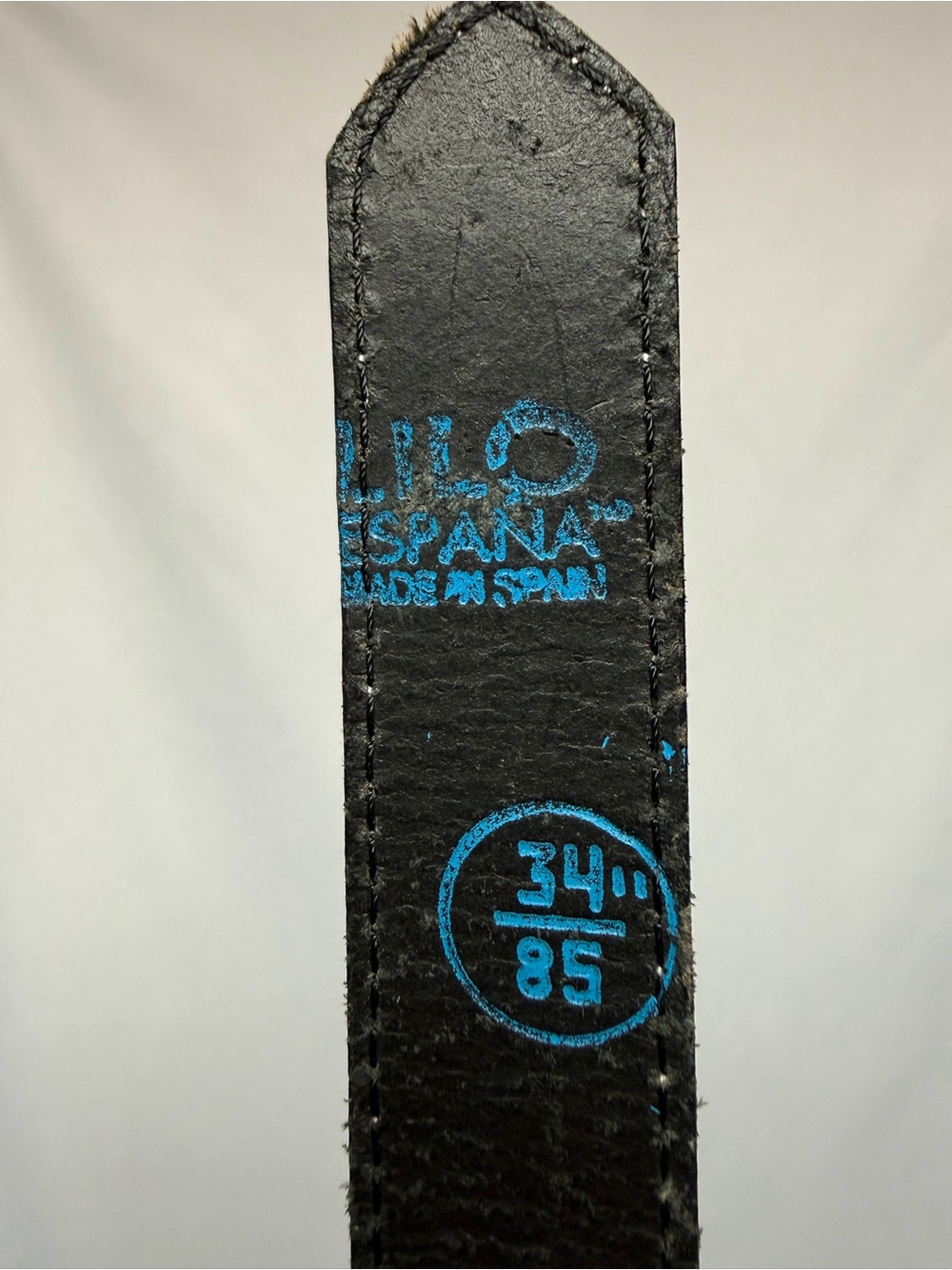Lilo España Horse Bit Leather Belt Black Silver Equestrian 34/85 - Picture 5 of 5